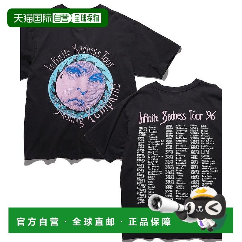 1h可退 日本直邮SMASHING PUMPKINS 96巡演男士T恤 1026095700022