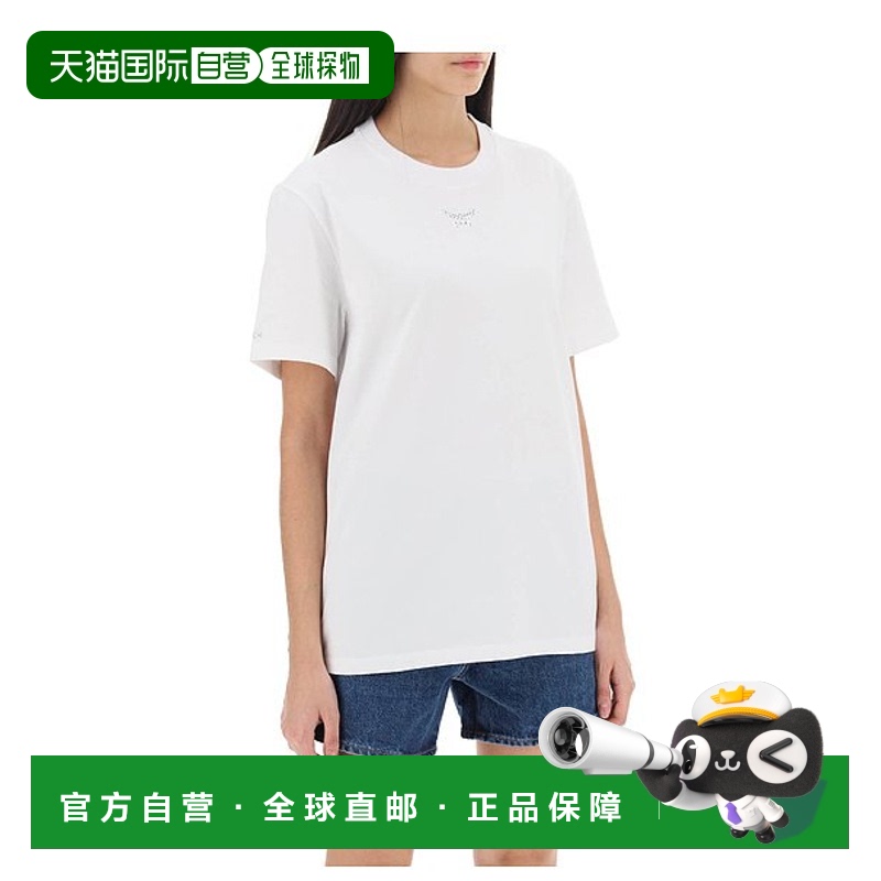 1h可退 香港直邮MCM 男士T恤 MHTESBC01WT CO 白色 Cotton crew-n