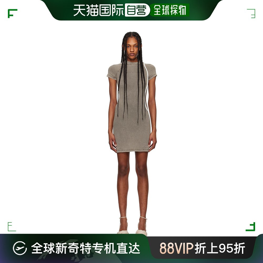 香港直邮潮奢 Ottolinger 女士 灰褐色 Fitted 连衣裙 1504002 女装/女士精品 连衣裙 原图主图