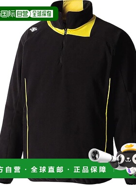 【日本直邮】Descente 棒球羊毛半拉链羊毛夹克 DBX-2460C 男款黑