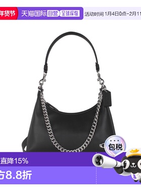 香港直邮COACH 专柜款女士皮质单肩斜挎手提包CW640LHBLK蔻驰