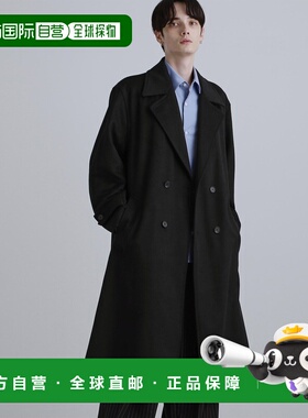 日本直邮tk.TAKEO KIKUCHI 男士宽松A字廓形羊毛混纺双排扣大衣 1