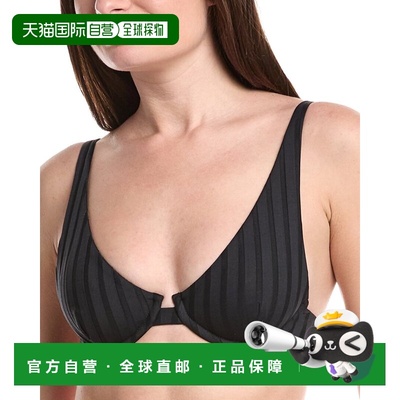 自营Vitamin A Rossi Halter Underwire Bikini Top - black 美国