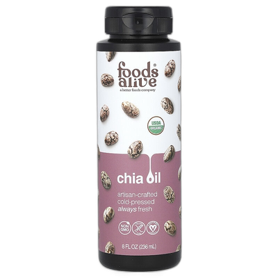 香港直邮Foods Alive,奇亚油，8 液量盎司（236 毫升）
