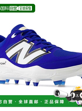 日本直邮New Balance 棒球钉鞋 FreshForm3000v7 模压蓝色 P 皮革