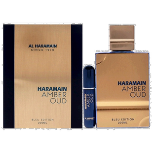 美国直邮Al Haramain哈拉曼沉香琥珀香水 (蓝色款)男女通用2正品