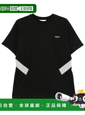 1h可退 香港直邮Coperni 女士 and Polos T恤黑色T恤 COPJS209F50