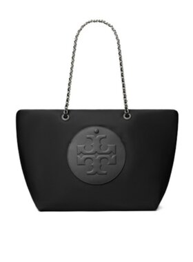 TORY BURCH 女士手提包 171639001 AW2025 黑色 Ella 链条托特包