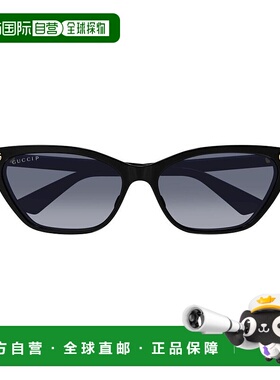 香港直邮Gucci 古驰 女士 几何框太阳镜 GG1815S black黑色 舒适