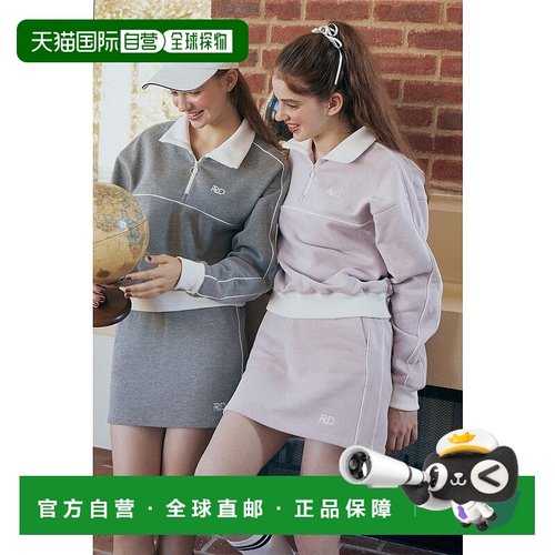 日本直邮Rienda 侧边线条运动短裙 D/PNK3 [RI3465EW032238] 粉色