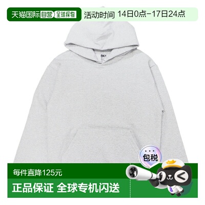 日本直邮Los Angeles Apparel 14oz HF-09 男士厚重套头连帽衫长