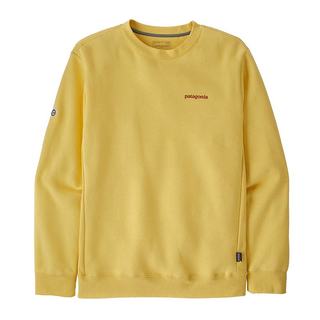 Patagonia 24年新款 男女通用黄色再生聚酯罗纹圆领卫衣