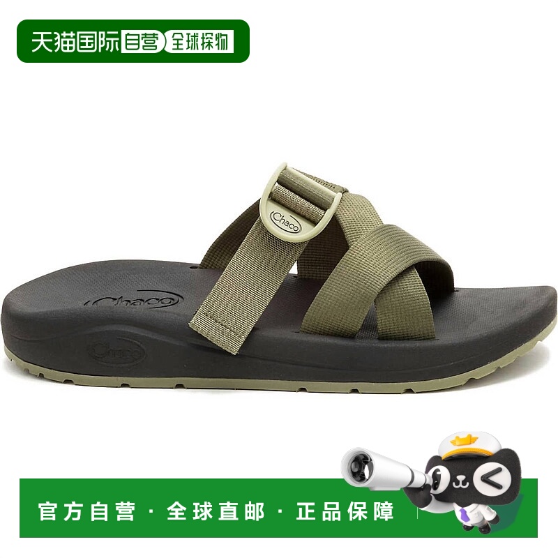 自营chacoMen’S Cushz Slide Sandal In Mossy Olive - mossy ol