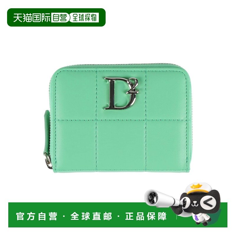 香港直邮潮奢 Dsquared2 二次方 女士 钱包 green绿色 舒适时尚,箱包皮具/热销女包/男包,钱包,淘宝优惠券,粉丝福利购,淘宝优惠卷