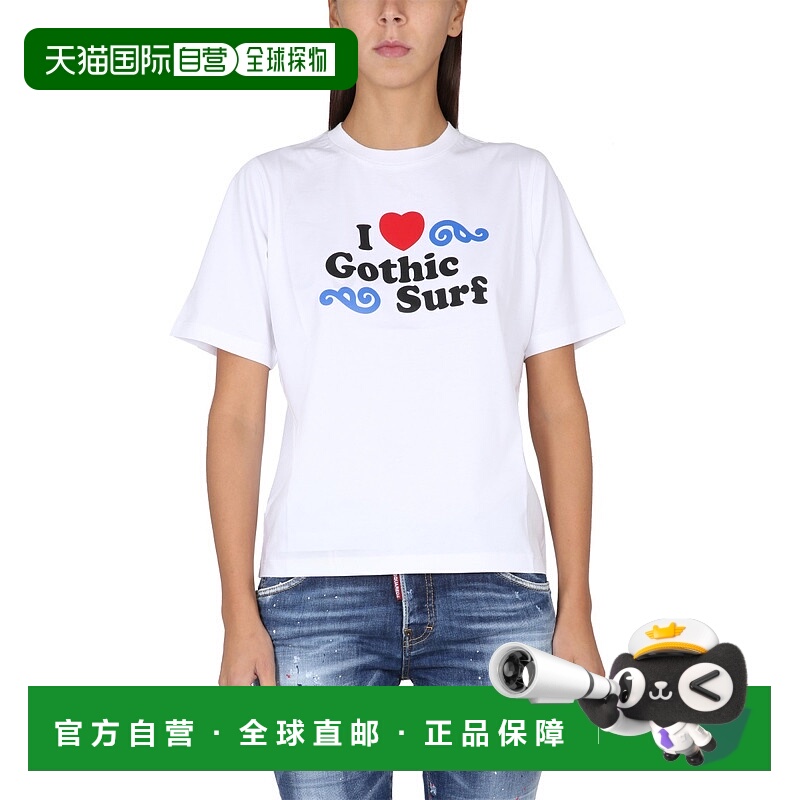 1h可退 香港直邮DSQUARED2 女士T恤 S75GD0325 SS2023 白色