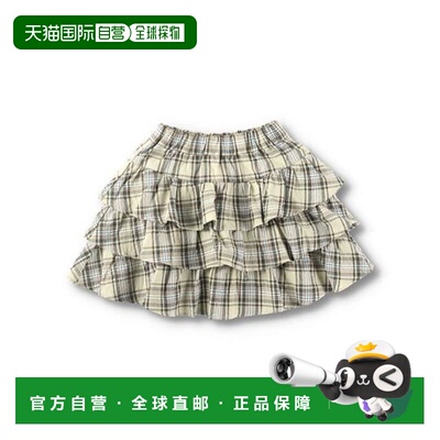 1小时内可退 日本直邮branshes 【情侣装】先染格子纹阶梯裙 日本