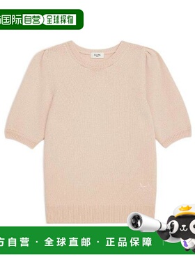 香港直邮CELINE 女士针织衫 2A65P152I02LB SS2022 花色 山羊绒圆
