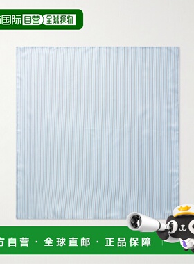 1h可退 香港直邮潮奢 toteme 女士 标志条纹真丝-斜纹围巾 261WSC