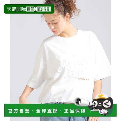 日本直邮AVIREX L S S ROPE标志褪色洗水T恤 灰白色3