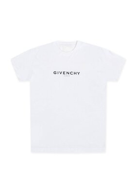 GIVENCHY 男士T恤 BM71533Y6BM100 CO 白色 Logo T-shirt