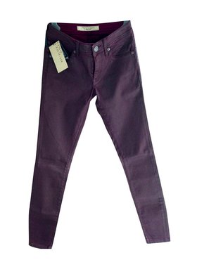 BURBERRY 女士牛仔裤 39473391 SS2021 红色 徽标细节紧身牛仔裤