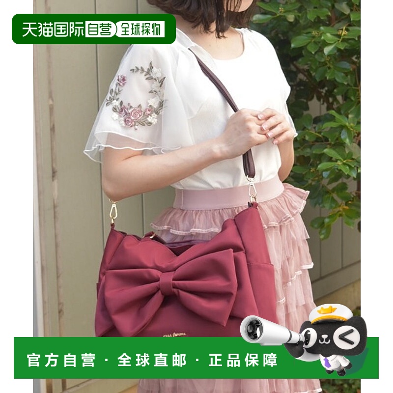 1h可退 日本直邮axes femme 女装 拨水尼龙托特包 大容量A4 附口