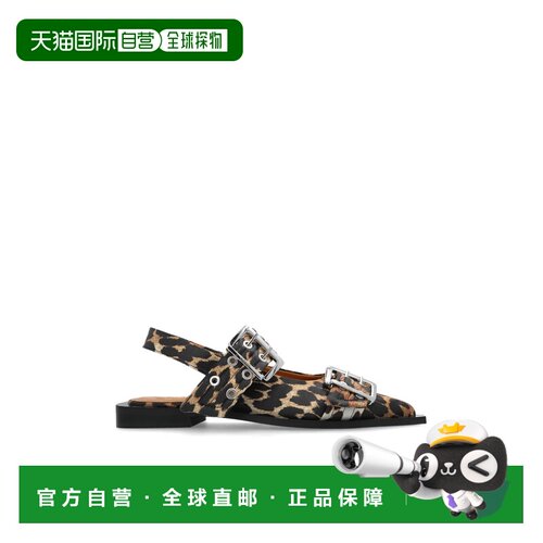 香港直邮GANNI 女士芭蕾乐福鞋 S29474926943 SS2025 浅棕色 Femi
