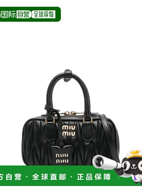 香港直邮MIU MIU 女士手提包 5BB148VOONAN88F0002NERO-0 AW2025