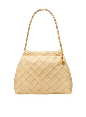 TORY BURCH 女士斜挎包 162450700 SS2025 黄色 FLEMING 抽绳包