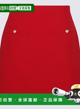 香港直邮VALENTINO 女士半身裙 7B3RACM21CFR9M AW2025 红色