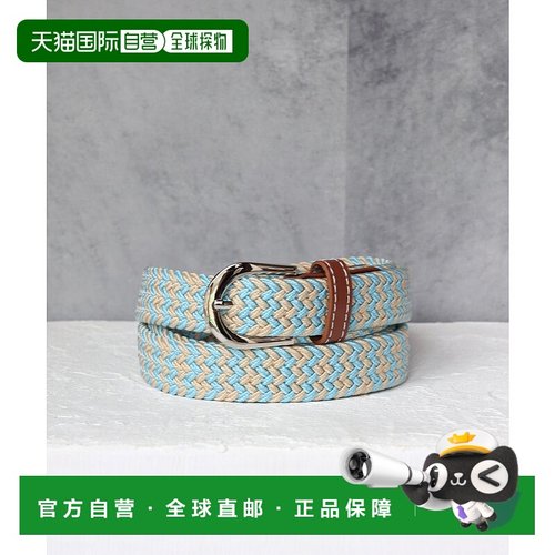 日本直邮florge 无级调节皮革与休闲网眼腰带 FL8218EW04679 腰带