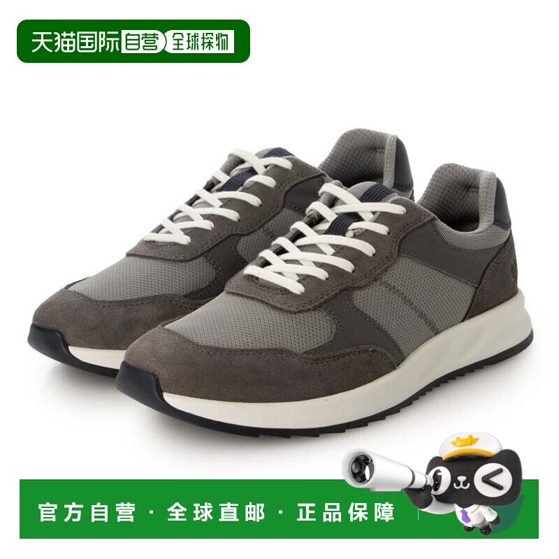 日本直邮ECCO 男士休闲皮鞋 磁石/野鸽色爱步