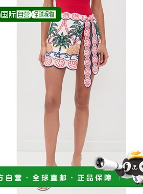 1h可退 香港直邮FARM RIO 女士 Richilieu 热情印花半身裙