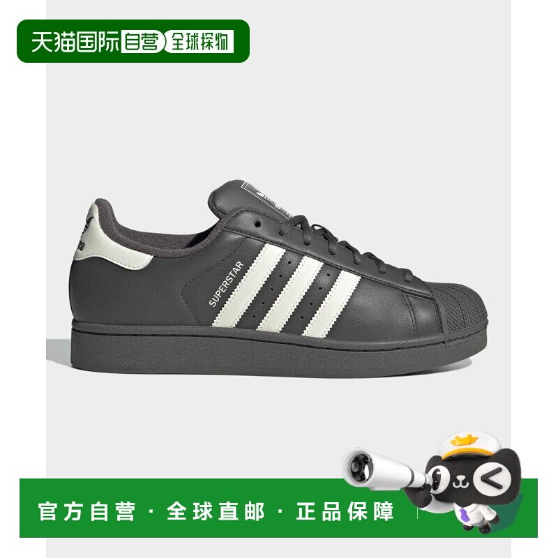 1h可退 日本直邮adidas 男女同款 经典皮革拼接休闲运动鞋 Supers