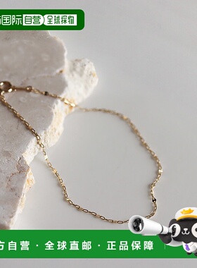 1h可退 日本直邮cui-cui 女装 K10YG黄金 细闪链条 手链 756682