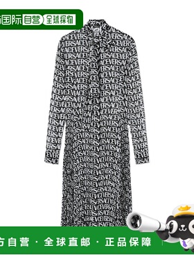 香港直邮Versace 徽标连衣裙 10087411A063215B040