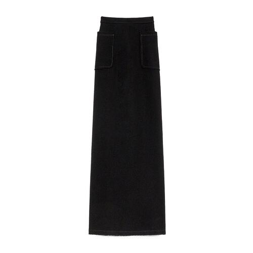Max Mara 羊毛羊绒中长半身裙 1306014306