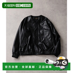 日本直邮J.S 半拉链设计 HOMESTEAD 山羊皮无领夹克 男装 1h可退