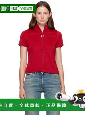 1h可退 香港直邮Courreges 女士 红色 Interlock Tracksuit 上装