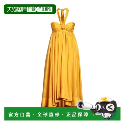 1h可退 香港直邮ZIMMERMANN 女士 中长连衣裙 yellow黄色 舒适时