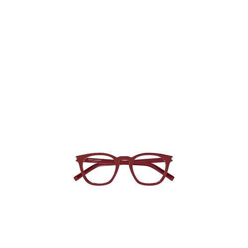 SAINT LAURENT 男士眼镜 SL28OPT011 CO 红色 徽标平光镜