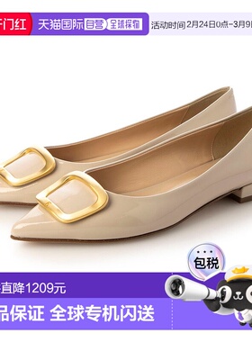 日本直邮FABIO RUSCONI 低跟扣带女鞋 FA933BW021439 黑色平底鞋