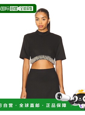 1h可退 香港直邮Simkhai 女士 Jalen 短款上衣 5252017C black黑