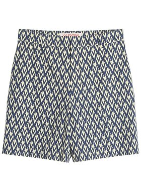 VALENTINO 男士短裤 VRDD12AS0QTD SS2025 灰色 几何图案短裤