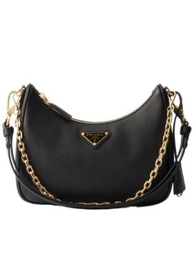 PRADA 女士斜挎包 1BC204NZVVQOMF0632 SS2025 黑色