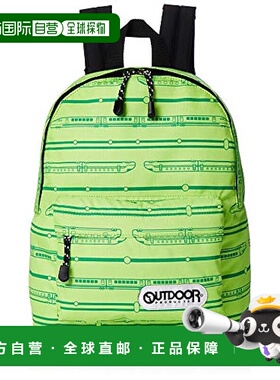 【日本直邮】Outdoor 双肩包 儿童款大容量带反光条名字标签12439