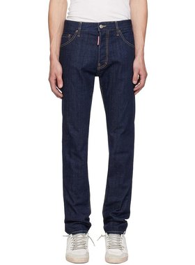 Dsquared2|蓝色深色 Rince Wash Cool Guy 牛仔裤