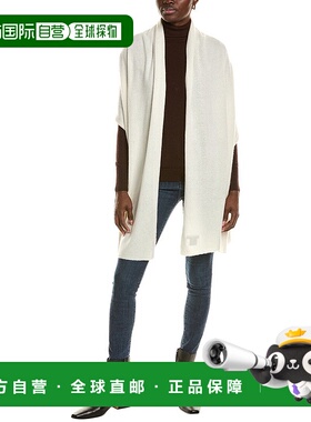 自营sofiacashmere轻质羊绒混纺围巾-白色 美国奥莱直发