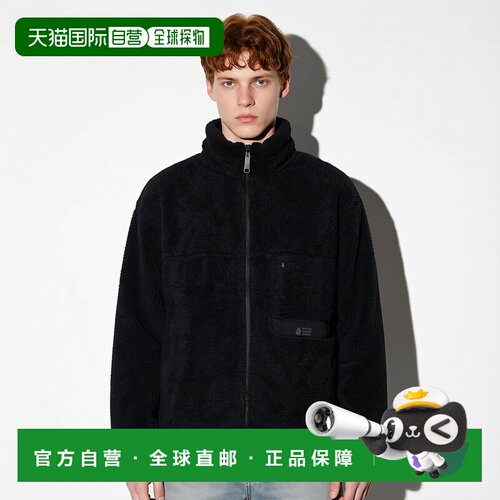 日本直邮（New Balance）男士抓绒中层夹克 AMJ55730BK 卫衣外套
