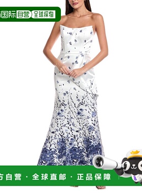 自营 rene ruiz雷内 鲁伊斯闪光礼服-白色 美国奥莱直发连衣裙